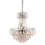 Boxed Endon Lighting Stainless Steel and Glass Chandelier Ceiling Light RRP £120 (9993)