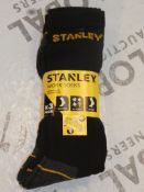 Lot to Contain 10 Brand New Packs of 3 Stanley Size 6 - 11 UK Work Socks RRP £5.99 Each