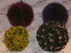 Lot to Contain 2 Boxed Brand New Garden Decorative Balls
