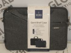 Lot to Contain 12 Assorted Wiwu Laptop Cases to Include Gents Briefcase Style Laptop Cases, Rucksack