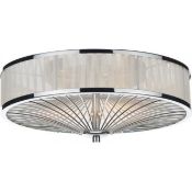 Boxed Dar Lighting Group Oslo 3 Light Flush Chrome Polished Ceiling Light RRP £75 (DLI4441)(10128)