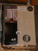 Lot to Contain 3 Pairs of Riva Home 46 x 54Inch Eyelet Headed Fully Lined Curtains Combined RRP £90