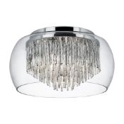 Boxed Meera 4 Light Flush Mount Ceiling Light RRP £65 (IELS1023)(10991)