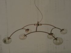 Lot to Contain 2 Assorted Lighting Items to Include a Stell Pendant Light and a Carla Home