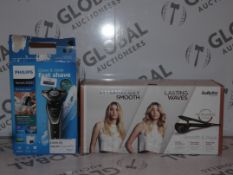 Lot to Contain 2 Assorted Items to Include Babyliss Lasting Waves Hair Curling Machine and a Philips