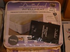Lot to Contain 3 Assorted Dreamland Intelliheat Premium Fleece Easy Fit Under Blankets in Sizes