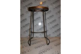 Boxed Brand New Cast Copper Metal Bar Stool RRP £99.99
