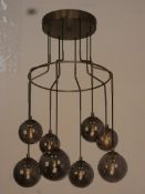 Lot to Contain 2 Home Collection Luther Pendant Lights and Large Elena Table Lamps Combined RRP £