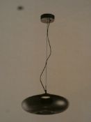 Lot to Contain 2 Assorted Home Collection Brooklyn Pendant Lights and John Rocca Beaten Ceramic