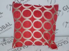 Lot To Contain Red, Gold & Yellow Scatter Cushions