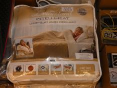 Lot to Contain 2 Dreamland Intelliheat Luxury Heated Over Blankets and Mattress Protectors