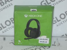 Lot to Contain 2 Boxed XBOX One Stereo Headsets with Adapter Combined RRP £50