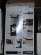Boxed Cuisinart 1 Cup Grind and Brew Coffee Machine RRP £100 (731742)