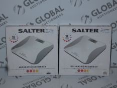 Lot to Contain 2 Boxed Salter Ultimate Accuracy Weighing Scales Combined RRP £40 (760627)(760657)