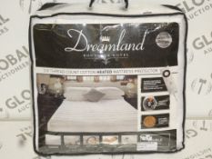 Dreamland 200 Thread Count Double Cotton Heated Mattress Protectors