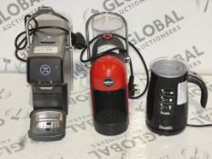 Assorted Items to Include a Dualit Milk Frother and 2 x Lavazza Amodo Mio Capsule Coffee Makers