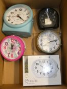Assorted Boxed and Unboxed Acctim Mantle Clocks and Alarm Clocks RRP £15 Each (73431117)(73431812)(