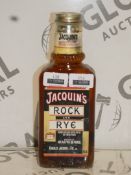 Bottles of Jacquines Rock and Rye 75cl Hand Bottled Whiskey With Pieces of Fresh Fruit RRP £35 A