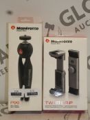 Manfrotto Pixi Mini Tripod and Twist Grip Set Combined RRP £75