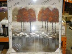 Boxed Besp-oke Ashtree Oil Painting On a Wrapped Canvas RRP £105 (HAZM4891)(11301)