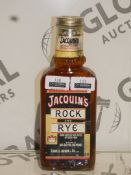 Bottles of Jacquines Rock and Rye 75cl Hand Bottled Whiskey With Pieces of Fresh Fruit RRP £35 A