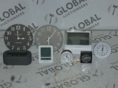 Assorted Unboxed Thomas Kent and Acctim Mantle Clocks RRP £18 Each (856982)(894286)(894206)(