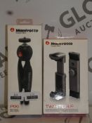 Manfrotto Pixi Mini Tripod and Twist Grip Set Combined RRP £75