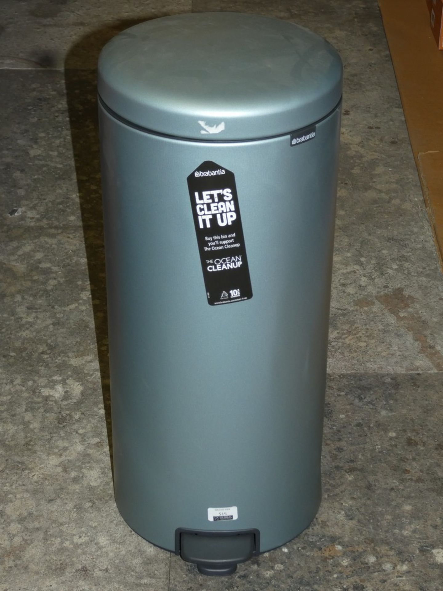 Boxed Brabantia Metallic Mint Pedal Bin (In Need of Attention)(VPB1312)(11301)