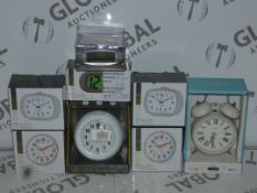 Boxed Acctim Mantle Clocks and Alarm Clocks RRP £12 Each (893923)(893905)(894143)(877201)