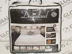 Dreamland Boutique 200 Thread Count Cotton Heated Mattress Protector
