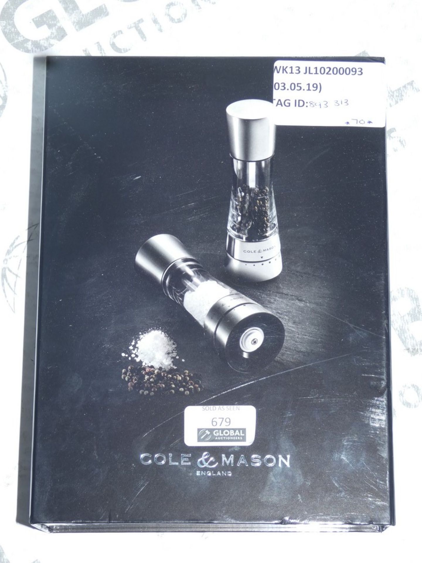 Boxed Cole and Mason Salt and Pepper Mill Set RRP £70 (893313)