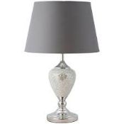 Boxed Crackle Glass Vase Table Lamp (HOKG7187)(11345)