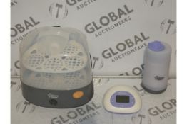 Assorted Items to Include Electric Breast Pumps, Tommee Tippee Closer To Nature Steam Sterlizer