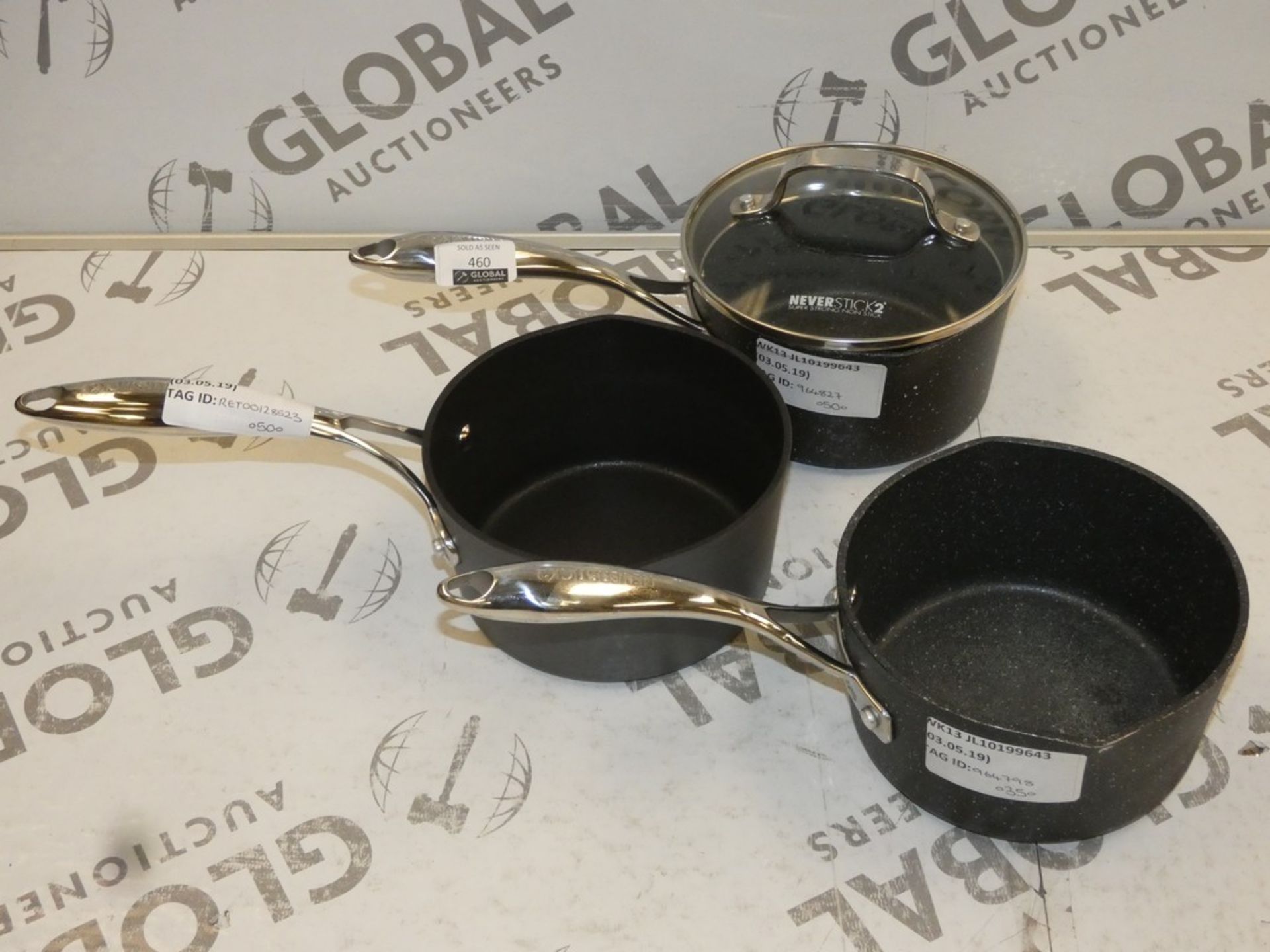 Assorted Never Stick 2 and 3 Saucepans RRP £35 - £50 Each (964827)(964798)(RET00128543)
