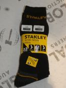 Brand New Packs of 3 Size UK6 - 11 Stanley Work Socks