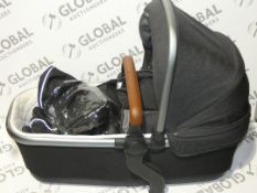 Silver Cross Charcoal Grey Basonette Carry Cot Pram Adapter Pack RRP £225 (776295)