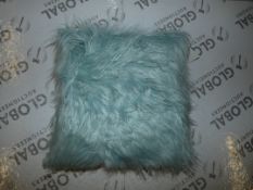 Lot to Contain 2 Gallery Home 45 x 45cm Mongolian Faux Fur Cushions Combined RRP £40 (10894)(