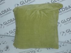 Lot to Contain 3 Micro Fleece Cushions in Green