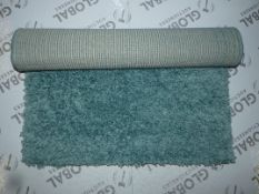 Oxford Shaggy Duck Egg Blue 80 x 150cm Rug RRP £30 (8434)(123707860)