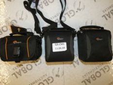 Lot to Contain 3 Assorted Lowepro Protective Case Bags in Black