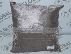 Lot to Contain 2 Home Sheek Silver Scatter Cushions Combined RRP £50