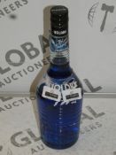 Lot to Contain 12 Bottles of Blue Volare 70cl Italian Liqueur RRP £35 A Bottle