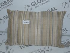 Lot to Contain 2 Design Studio 40 x 60cm Tenby Stripe Scatter Cushions (8771) Combined RRP £50