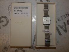 Rosefield AMSNYC Square Face Mesh Strap Ladies Designer Wristwatch RRP £90 (6846834)