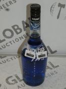 Lot to Contain 12 Bottles of Blue Volare 70cl Italian Liqueur RRP £35 A Bottle