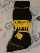 Lot to Contain 5 Brand New Packs of 3 Size 6 - 11 Stanley Work Socks RRP £6 Each