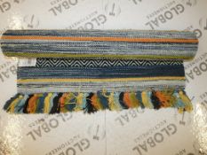 70 x 140cm Blue Stripe Rug (8434)(119067637)