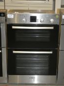Bosch HBN13M25OB Fully Integrated Double Electric Oven with Fan Assisted Bottom Oven