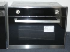 Apelson AMSG35SS Fully Integrated Stainless Steel and Glass Single Microwave Oven with Convection