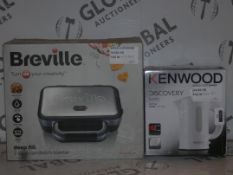 Lot to Contain 2 Assorted items to Include a Kenwood Discovery Travel Kettle and a Breville Deep